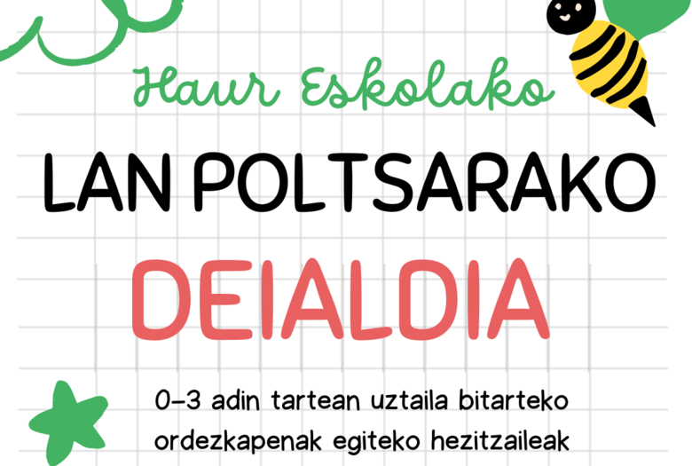 Haur Eskolako lan poltsa