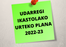 Urteko Kudeaketa Plana 2022-23